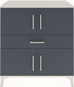 Resim Hyperion Şifonyer Tek Raflı Tek Çekmeceli 4 Kapaklı 88x44x96 ... Aytaşı 