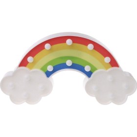 Resim HALL BREATHE Renkli Gökkuşağı Şekilli Pilli LED Masa ve Duvar Işığı, Sarı Renkli, Şık ve Işıklandırıcı 