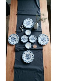 Resim Akayev Porselen Blue Dream 8 Parça 4 Kişilik Kahvaltı Takımı Beyaz 