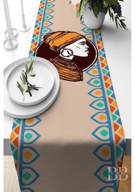 Resim Belle Benoit Baskılı Amerikan Servisi Runner 140 x 40 CM Desen12 