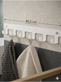 Resim Grassi PREMİUM - Banyo Askısı - Duvara Monte - Havlu ve Elbise Askısı 6 Kancalı 