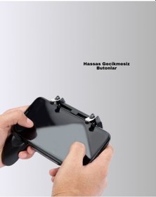Resim Zengemtx Mobil Oyunlar İçin Joystickli Ergonomik Gamepad Kontrol Cihazı 