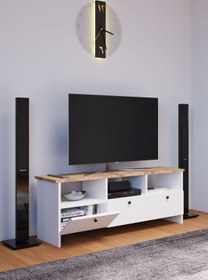 Resim Haus Modüler Haus Ahşap Dekoratif Tv Ünitesi 