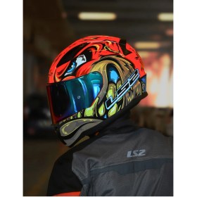Resim LS2 Rapıd 2 Spox Kırmızı-Gri Kask 
