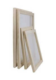 Resim Paket Ahşap Kağıt Yapım Kalıbı Çerçevesi, Kendin Yap Kağıt El Sanatları İçin, 2 Boyut 