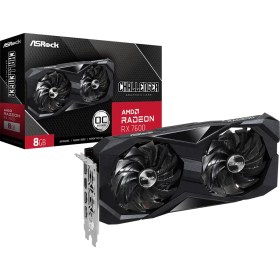 Resim Asrock Amd Radeon Rx 7600 8GB 128bit GDDR6 HDMI1 3xDP Challenger Oc 90-GA41ZZ-00UANF Ekran Kartı 