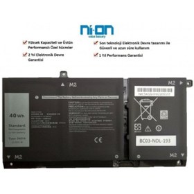 Resim NION Dell P126G002 P129G uyumlu Notebook Batarya - Pil 