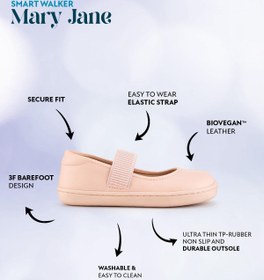 Resim HOPFRÖG Smart Walker Mary Jane Havalı Pembe Barefoot Kız Babet Ayakkabı 