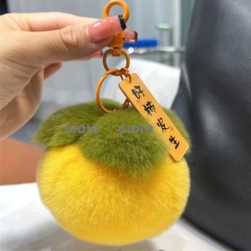 Resim Silver1 Gıoıo Yeni Yay Süsleri Tavşan Peluş Bebek Çekicilik Araba Anahtarlık Kolye (Yurt Dışından) 