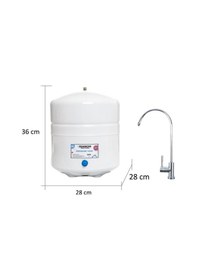 Resim 8 Aşamalı Pompalı Alkali-Detox Su Arıtma Cihazı 