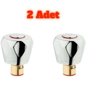 Resim Musluk Başlığı / Aç Kapa Musluk Başlığı - 2 Adet Krom 