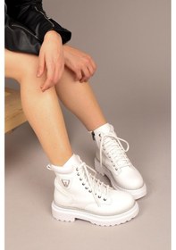 Resim Marit Bağcıklı Bot Beyaz-7544 Beyaz 