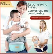 Resim Yaleker Yeni Doğan Bebekler İçin Mevsimler Arası Çift Fonksiyonlu Omuz Taşıyıcı - Mavi 1615 - 15 Kg Yük Kapasitesi 