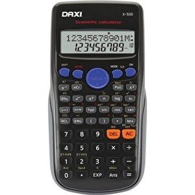 Resim Daxi X-500 240 Fonksiyonlu 10+2 Haneli Siyah Bilimsel Hesap Makinesi 
