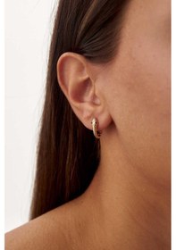 Resim By Golden House Yılan Halka Küpe-kp00182 