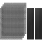 Resim 400X300MM Dıy Pc Case Dust Mesh Filter, [4 Pack] Pvc Dustproof Magnetic Dust Filter Cover, Pc Mesh Grill With Magnetic Frame Strip Computer Cooler Fan Dust Filter For Computer Pc Case, Black 