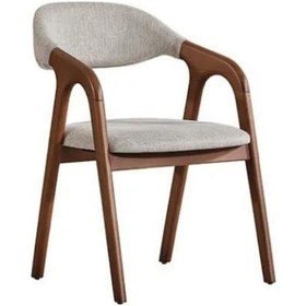 Resim Lorenza Ahşap Sandalye Ceviz - Beyaz 