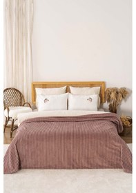 Resim Rivaistanbul Rose Gloria Wellsoft Çift Kişilik Battaniye Gül Kurusu 