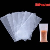 Resim 50 adet/Takım Carp Balıkçılık Takımı: 50 adet PVA Çanta Kaba Boilie Yem için - Carp Balıkçılığı için Su Çözünen Çantalar 
