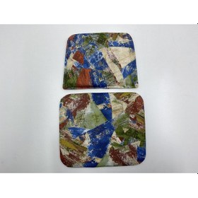 Resim Knsz minder seti 1 li mazlum geometrik desen oturma ve sırt tel sandalyesi minderi bir arada 