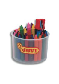 Resim Jovi 60 Adet Pastel Mum Boya 12 Renk Kalemtraş 
