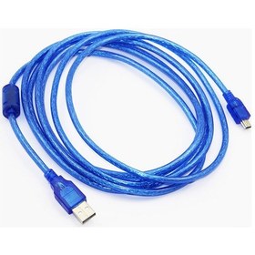 Resim Usb To Mini Usb Şarj Ve Data Kablosu 5 Pin Mini Usb Kablo 2m 