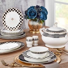 Resim Aryıldız Royal Queen Porselen 60 Parça Yemek Takımı 60023-X 