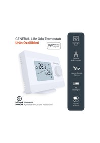 Resim General HT250S RF Kablosuz Oda Termostatı 