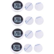 Resim Blesiya 4 Parça Evrensel Motosiklet Aletleri Su Geçirmez Sıcaklık Ölçer Siyah (Yurt Dışından) 