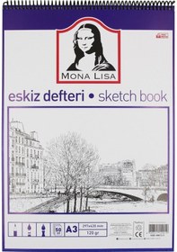 Resim Mona Lisa Telli Eskiz Defter A3 50 Yaprak 120 Gr 