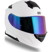 Resim Delta Basic Beyaz Çene Açılır Kask C5 Beyaz 