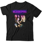 Resim Alfa Tshirt Blackpink Çocuk Siyah Tişört 