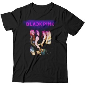 Resim Alfa Tshirt Blackpink Çocuk Siyah Tişört 