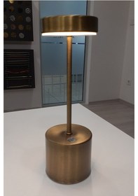 Resim Ledli Şarjlı Masa Lambası Tekne Restaurant Ve Otelller Için, 