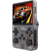 Resim 3.5" OTG Çıkışlı Taşınabilir Retro Oyun Konsolu 15000+ Oyunlu El Atari Şeffaf Siyah R36S ScHitec