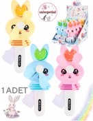 Resim Salsepetial Tavşan Mini El Vantilarörü Tavşan Mini El Fanı Sevimli Mini Fan 