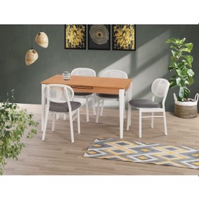 Resim Uyar Kayın Kaplama 4 Adet Milenyum Sandalye 160+30 Paris Açılır 