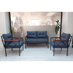 Resim adımshops Safir Balkon-bahçe-kafe Çay Seti Koltuk Oturma Takımı-oturma Grubu 