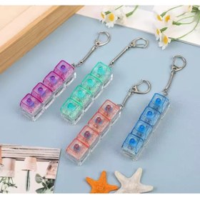 Resim NB market Işıklı klavye , stress giderici ses çıkaran ışıklı tuş takımı anahtarlık 