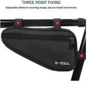 Resim Ebitda Bisiklet Üçgen Çantası Hafif, Dayanıklı, 1,5l Kapasite, Polyester, Pembe - Spor Depolama Çözümü Pembe 