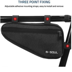 Resim Ebitda Bisiklet Üçgen Çantası Hafif, Dayanıklı, 1,5l Kapasite, Polyester, Pembe - Spor Depolama Çözümü Pembe 