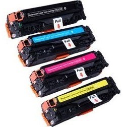 Resim Photo Print Hp 125A-CB540A-CB541A-CB542A- CB543A Hp Color Laserjet CP1515N 1 Set Muadil Toner 2200 Sayfa Renkli 