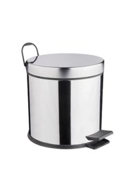 Resim Maxıflow Çöp Kovası Pedallı Bombe Kapak 5lt Krom 
