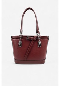 Resim Silver Polo Sp1155 Kadın El Çantası Düz Bordo-bordo 