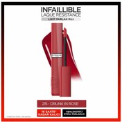 Resim L'ORÉAL PARİS INFAİLLİBLE MATTE RESİSTANCE LİKİT PARLAK RUJ 215 DRUNK IN ROSE 