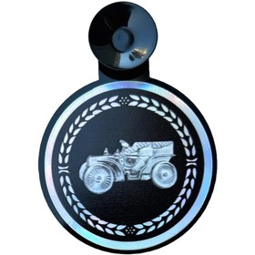 Resim HMNL Oto Resimlik Vantuzlu SİYAH KLASİK ARABA 7 CM 