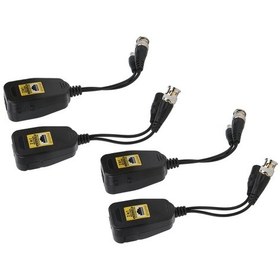 Resim Vkemall 2 Adet Hd Video Transmitter Seti - 8mp'e Kadar Hd-cvı/tvı/ahd/cvbs Desteği, 300m Uzaklıkta Transmit, Füze Koruma, Rj45 Ve Bnc Bağlantı 