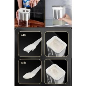 Resim 2200ML Yoğurt Süzme Aparatı Evde Süzme Aparatı Peynir Yapmak Artık Kolay 