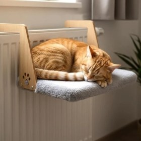 Resim Ala Store Gobypet Peluş Kalorifer Petek Radyatör Yatağı – Geniş Tasarım, Kedi ve Köpek Uyumlu (Gri) 