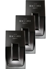 Resim Avon Black Suede Dark Erkek Parfüm Edt 75 Ml. Üçlü Set 